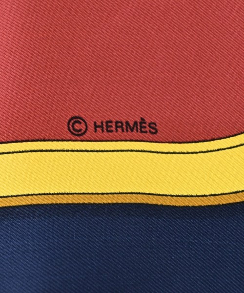 HERMES（エルメス）バンダナ・スカーフ 紺 サイズ:90 レディース/2200678115763