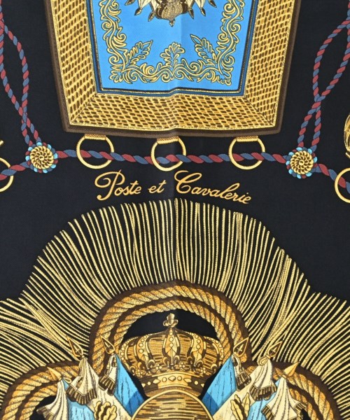 HERMES（エルメス）バンダナ・スカーフ 黒 サイズ:90 レディース/2200678115770