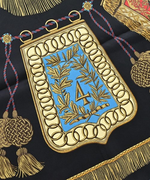 HERMES（エルメス）バンダナ・スカーフ 黒 サイズ:90 レディース/2200678115770