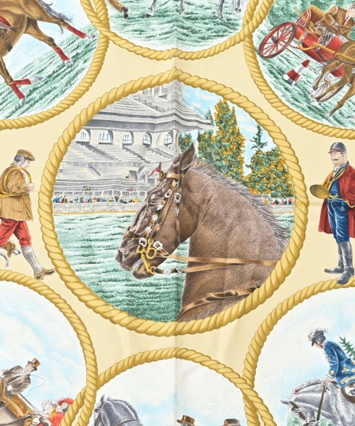 HERMES（エルメス）バンダナ・スカーフ その他（柄物・カラフル） サイズ:90 レディース/2200678115787