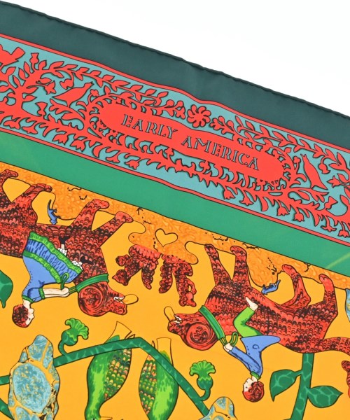 HERMES（エルメス）バンダナ・スカーフ 緑 サイズ:90 レディース/2200678115794