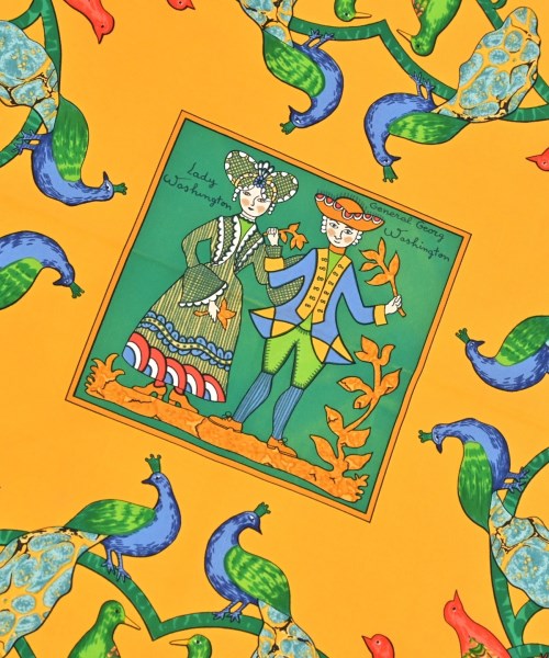 HERMES（エルメス）バンダナ・スカーフ 緑 サイズ:90 レディース/2200678115794