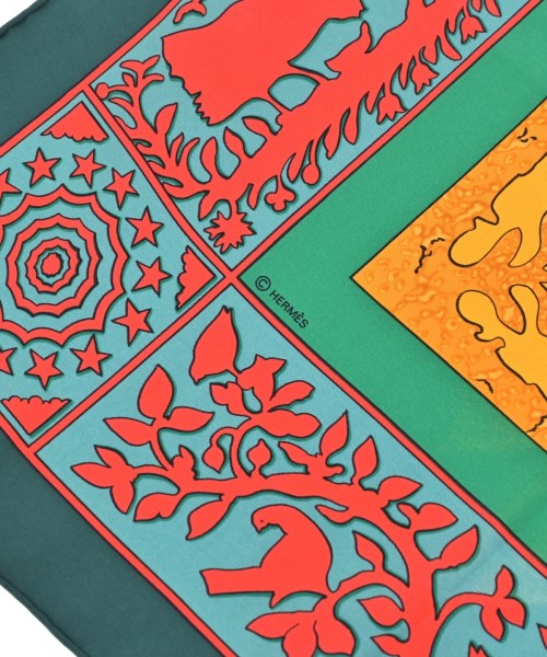 HERMES（エルメス）バンダナ・スカーフ 緑 サイズ:90 レディース/2200678115794