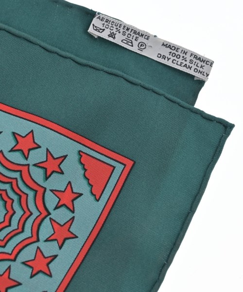 HERMES（エルメス）バンダナ・スカーフ 緑 サイズ:90 レディース/2200678115794