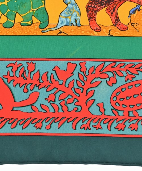 HERMES（エルメス）バンダナ・スカーフ 緑 サイズ:90 レディース/2200678115794