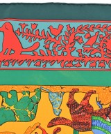 HERMES（エルメス）バンダナ・スカーフ 緑 サイズ:90 レディース/2200678115794