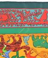 HERMES（エルメス）バンダナ・スカーフ 緑 サイズ:90 レディース/2200678115794