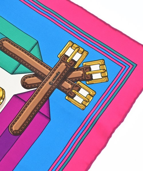 HERMES（エルメス）バンダナ・スカーフ ピンク サイズ:90 レディース/2200678115817