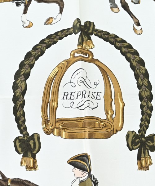 HERMES（エルメス）バンダナ・スカーフ 緑 サイズ:90 レディース/2200678115831