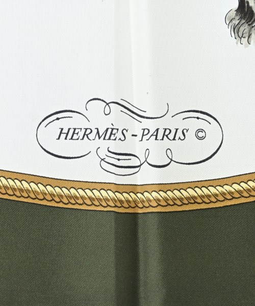 HERMES（エルメス）バンダナ・スカーフ 緑 サイズ:90 レディース/2200678115831