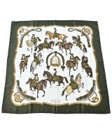 HERMES（エルメス）バンダナ・スカーフ 緑 サイズ:90 レディース/2200678115831