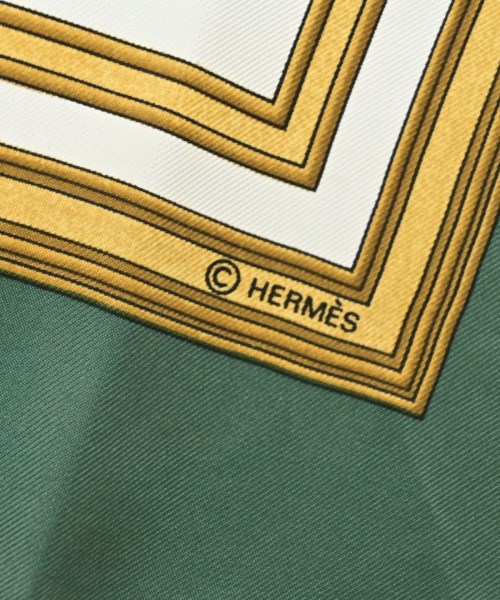 HERMES（エルメス）バンダナ・スカーフ 緑 サイズ:90 レディース/2200678115862