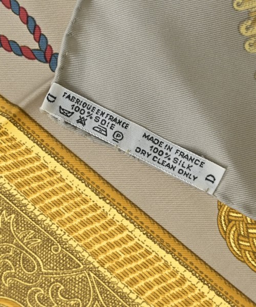 HERMES（エルメス）バンダナ・スカーフ ベージュ サイズ:90 レディース/2200678115886