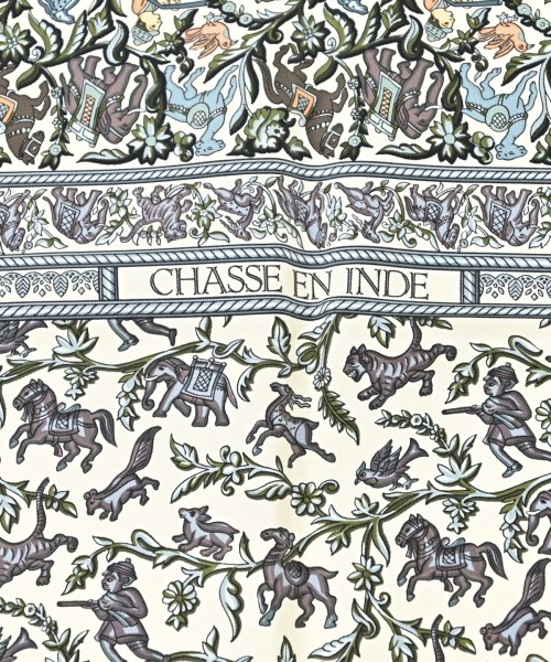 HERMES（エルメス）バンダナ・スカーフ 白 サイズ:90 レディース/2200678115893