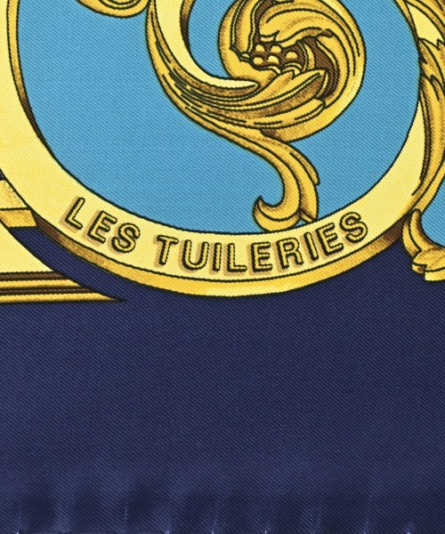 HERMES（エルメス）バンダナ・スカーフ 紺 サイズ:90 レディース/2200678115909