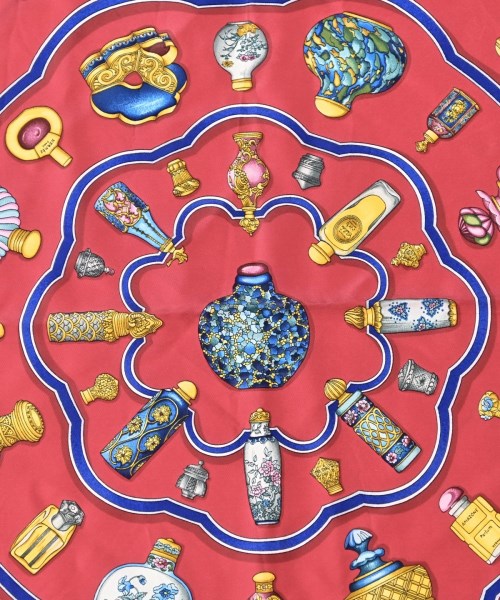 HERMES（エルメス）バンダナ・スカーフ 紺 サイズ:90 レディース/2200678115930