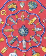 HERMES（エルメス）バンダナ・スカーフ 紺 サイズ:90 レディース/2200678115930