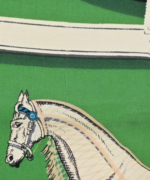 HERMES（エルメス）バンダナ・スカーフ 緑 サイズ:90 レディース/2200678115947