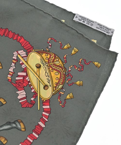 HERMES（エルメス）バンダナ・スカーフ グレー サイズ:90 レディース/2200678115978