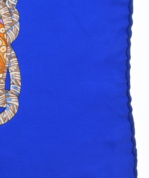 HERMES（エルメス）バンダナ・スカーフ 青 サイズ:90 レディース/2200678115985