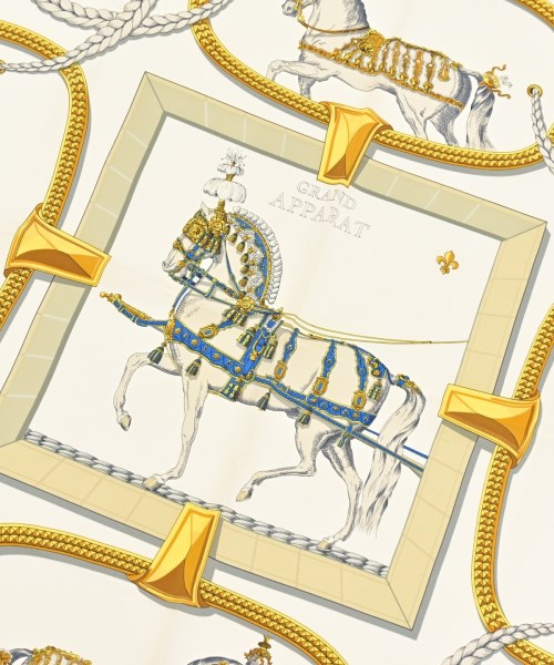 HERMES（エルメス）バンダナ・スカーフ 白 サイズ:90 レディース/2200678116029