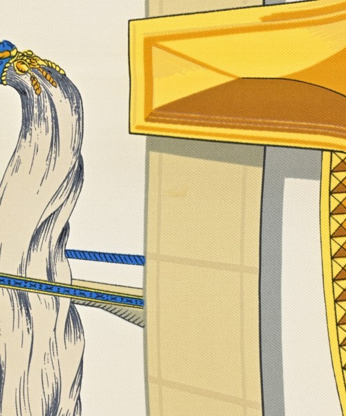 HERMES（エルメス）バンダナ・スカーフ 白 サイズ:90 レディース/2200678116029