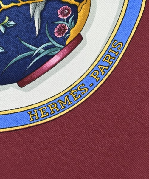 HERMES（エルメス）バンダナ・スカーフ 赤 サイズ:90 レディース/2200678116050
