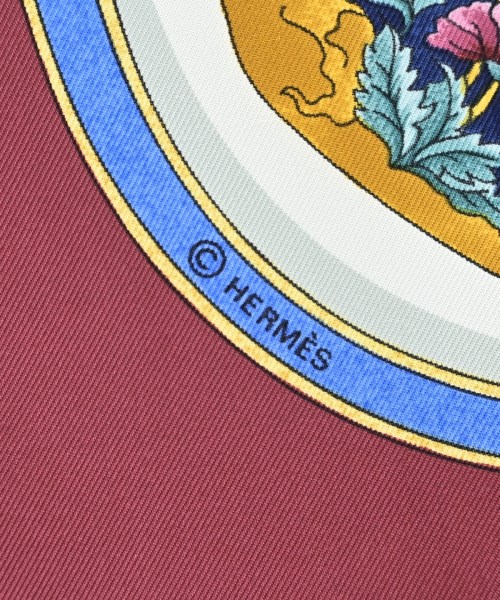 HERMES（エルメス）バンダナ・スカーフ 赤 サイズ:90 レディース/2200678116050