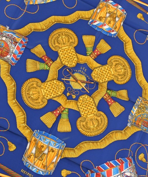 HERMES（エルメス）バンダナ・スカーフ 黄 サイズ:90 レディース/2200678116067