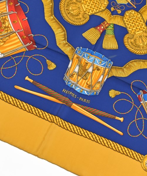 HERMES（エルメス）バンダナ・スカーフ 黄 サイズ:90 レディース/2200678116067
