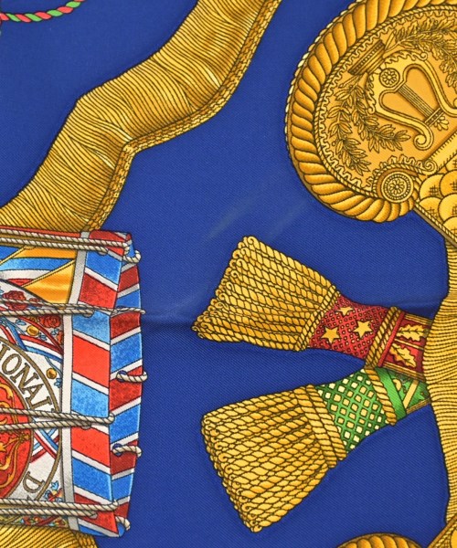 HERMES（エルメス）バンダナ・スカーフ 黄 サイズ:90 レディース/2200678116067