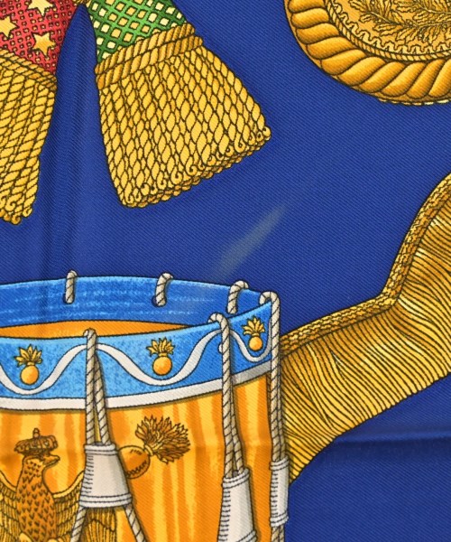 HERMES（エルメス）バンダナ・スカーフ 黄 サイズ:90 レディース/2200678116067