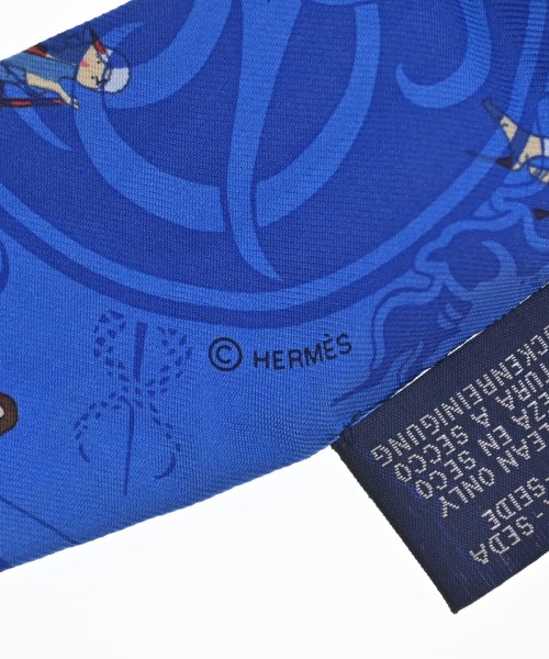 HERMES（エルメス）バンダナ・スカーフ 青 サイズ:- レディース/2200678116074