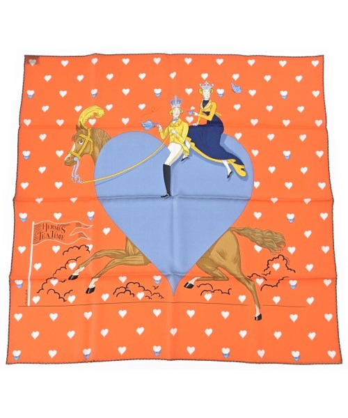 HERMES（エルメス）バンダナ・スカーフ オレンジ サイズ:70 レディース/2200678999240