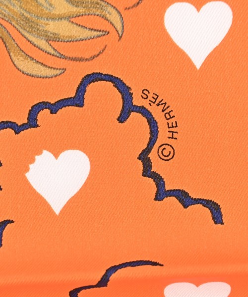 HERMES（エルメス）バンダナ・スカーフ オレンジ サイズ:70 レディース/2200678999240