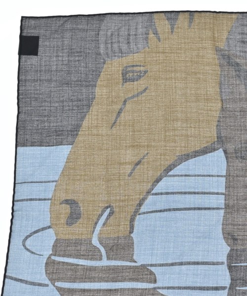 HERMES（エルメス）バンダナ・スカーフ 青 サイズ:65 レディース/2200679746010