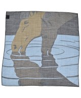 HERMES（エルメス）バンダナ・スカーフ 青 サイズ:65 レディース/2200679746010