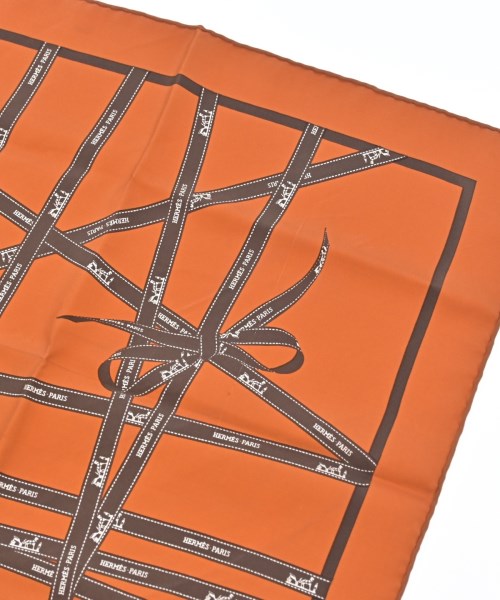 HERMES（エルメス）バンダナ・スカーフ オレンジ サイズ:45 レディース/2200672932144