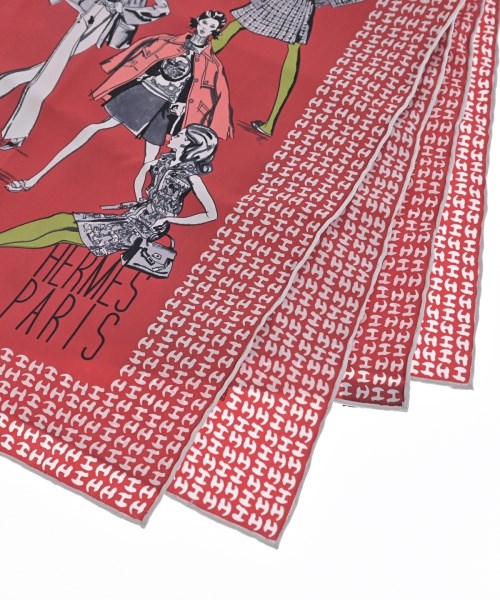 HERMES（エルメス）バンダナ・スカーフ 赤 サイズ:70 レディース/2200677474311