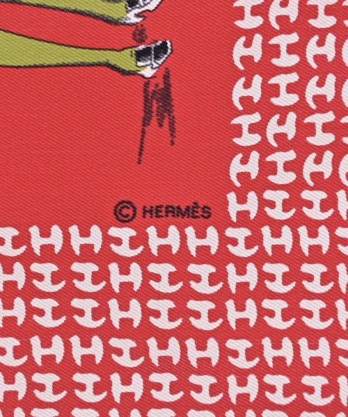 HERMES（エルメス）バンダナ・スカーフ 赤 サイズ:70 レディース/2200677474311
