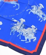 HERMES（エルメス）バンダナ・スカーフ 青 サイズ:90 レディース/2200677474328