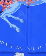 HERMES（エルメス）バンダナ・スカーフ 青 サイズ:90 レディース/2200677474328