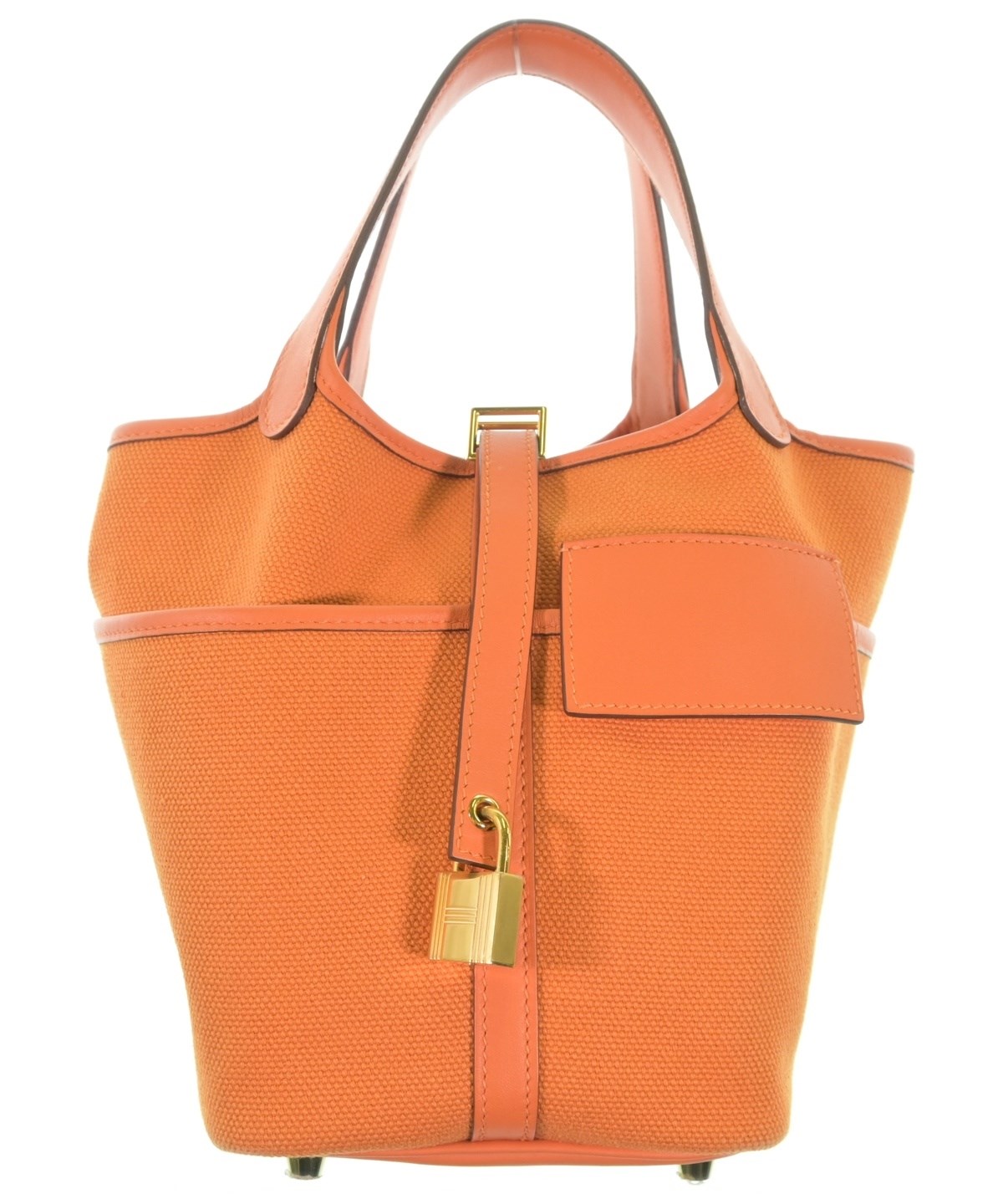 HERMES エルメス ヴェスパ TPM オレンジ ハンドバッグ