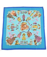 HERMES（エルメス）バンダナ・スカーフ 青 サイズ:- レディース/2200681430228