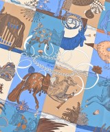 HERMES（エルメス）バンダナ・スカーフ ベージュ サイズ:90 レディース/2200682195041