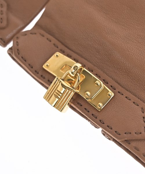 HERMES（エルメス）手袋 茶 サイズ:7 レディース/2200693706014