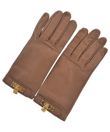 HERMES（エルメス）手袋 茶 サイズ:7 レディース/2200693706014