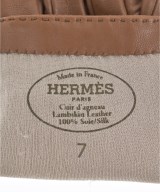 HERMES（エルメス）手袋 茶 サイズ:7 レディース/2200693706014