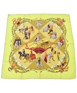 HERMES（エルメス）バンダナ・スカーフ 緑 サイズ:- レディース/2200693935407
