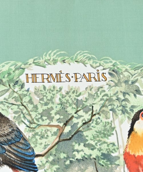HERMES（エルメス）バンダナ・スカーフ 緑 サイズ:- レディース/2200693935803
